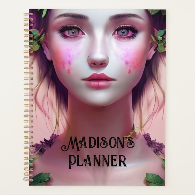 Beautiful Ethereal Enchanted Woman Fantasy Art Planner (Front)
