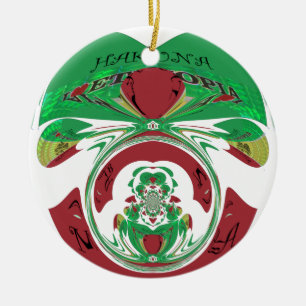 Beautiful Ethiopia Lovely Hakuna Matata I love Hea Ceramic Ornament