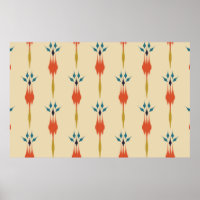 Beautiful Ethnic abstract ikat art. Seamless Kasur