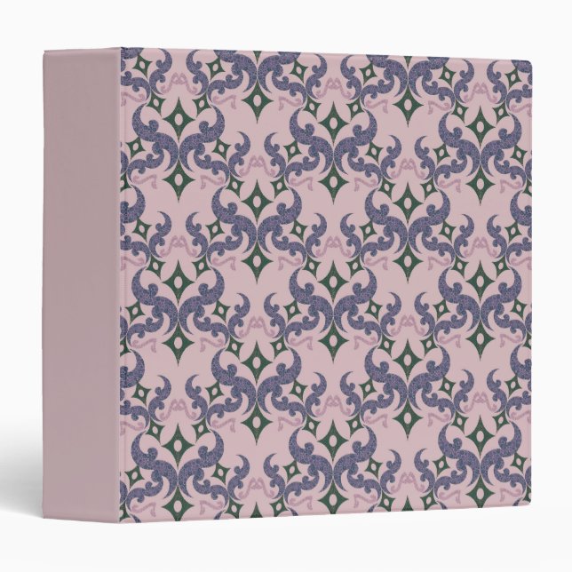 Beautiful ethnic Damascus pattern pointillism  Binder (Front/Spine)