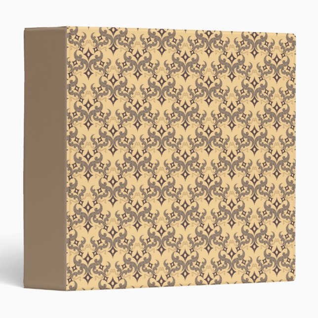 Beautiful ethnic Damascus pattern pointillism Binder (Front/Spine)