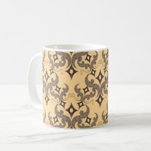 Beautiful ethnic Damascus pattern pointillism Coffee Mug