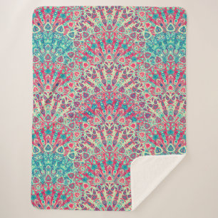 Beautiful Ethnic Pattern Sherpa Blanket