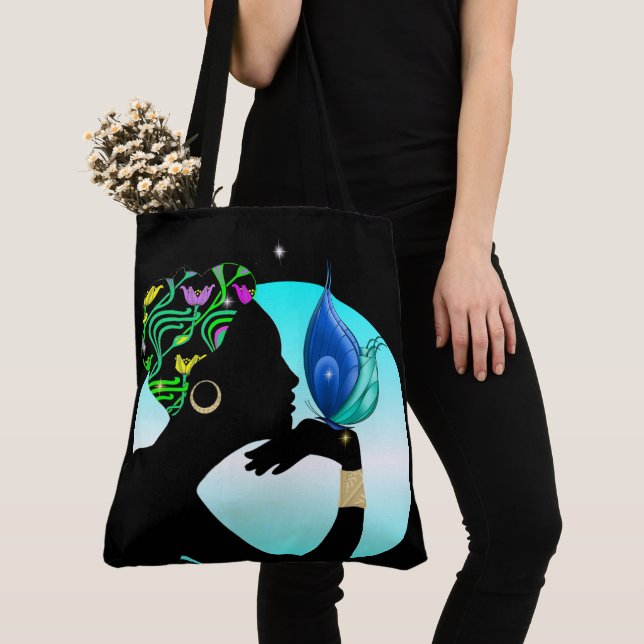 Beautiful Ethnic Woman All Over Print Tote (Close Up)