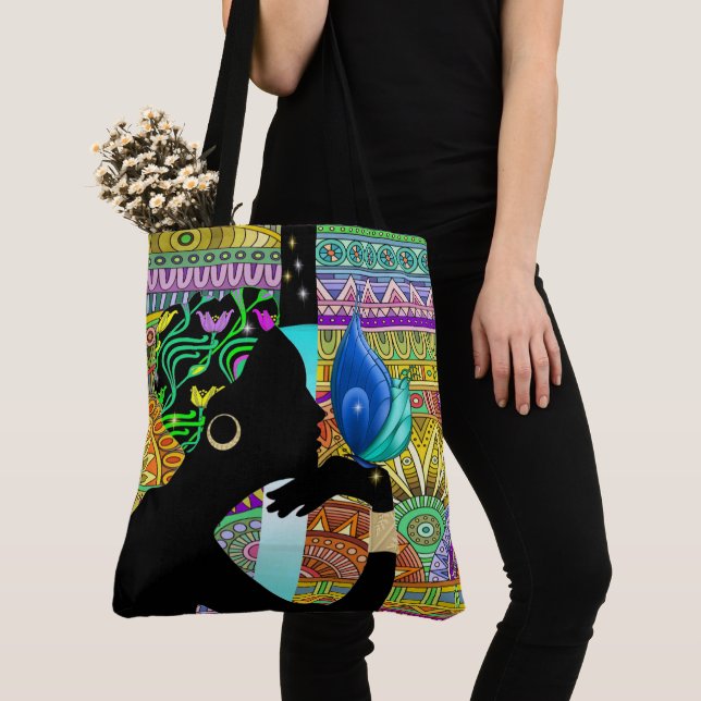 Beautiful Ethnic Woman All Over Print Tote Bag (Close Up)