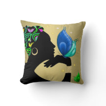 Beautiful Ethnic Woman Pillow
