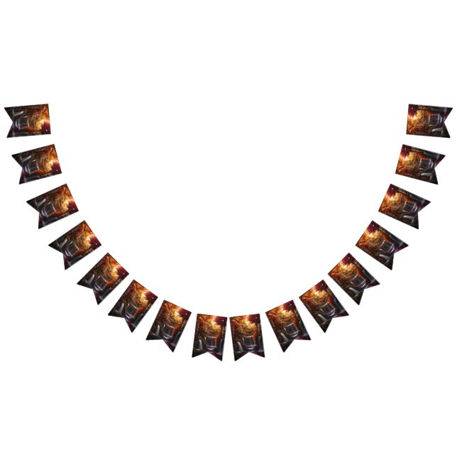 Beautiful Evening Wedding Backdrop Bunting Flags (All)