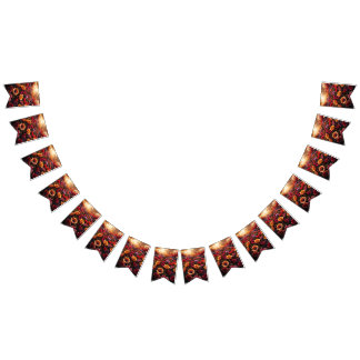 Beautiful Evening Wedding Backdrop Bunting Flags