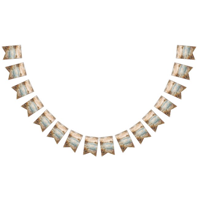 Beautiful Evening Wedding Backdrop Bunting Flags (All)