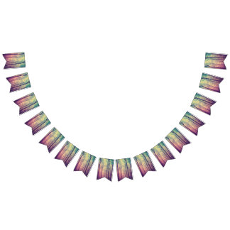 Beautiful Evening Wedding Backdrop Bunting Flags