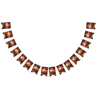 Beautiful Evening Wedding Backdrop Bunting Flags