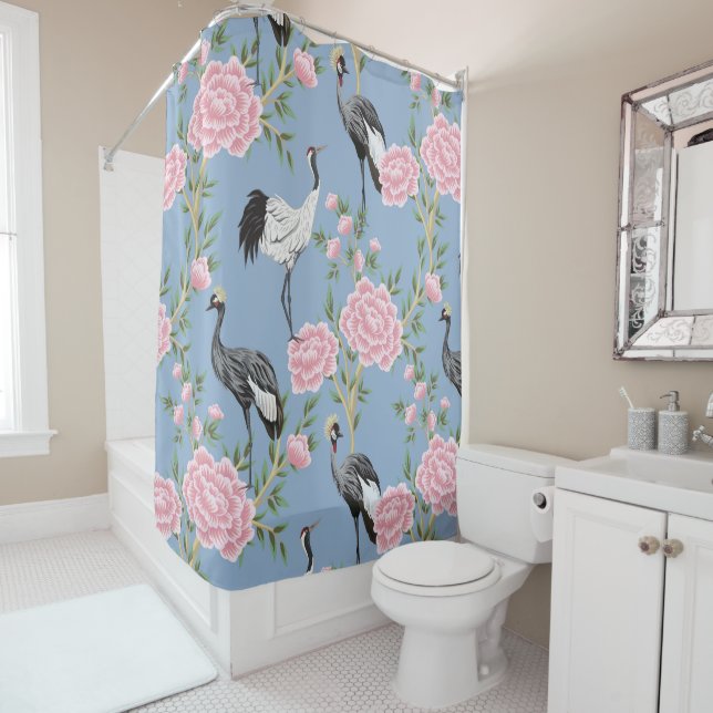 Beautiful exotic floral and bird chinoiserie (In Situ)