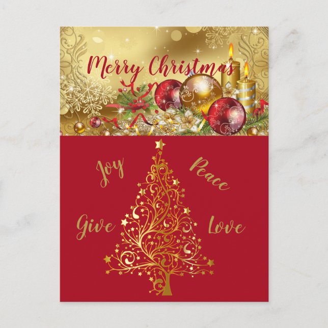 Beautiful Expressions Holiday Postcard (Front)