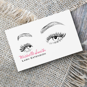 Beautiful eyes Long lashes Lash Extension Business Card