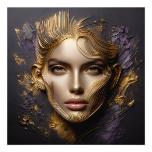 Beautiful Face - AI Rules Photo Print