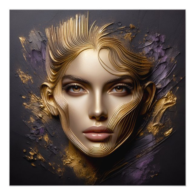 Beautiful Face - AI Rules Photo Print (Front)