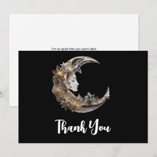 Beautiful Face in the Moon Thank You Card