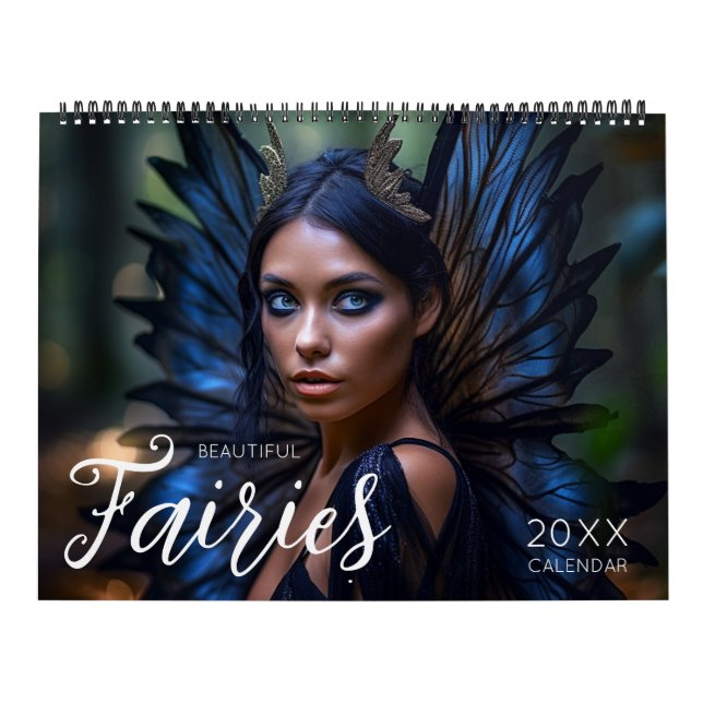 Beautiful Fairies Fantasy Mystic Magic Template Calendar (Cover)