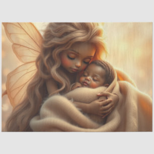 Beautiful Fairy and Baby Fantasy Art Tissue Paper