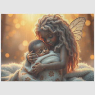 Beautiful Fairy and Baby Fantasy Art Tissue Paper