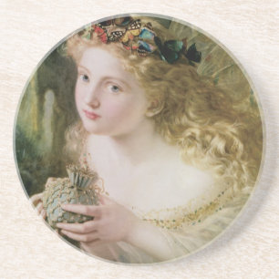 Beautiful Fairy Butterflies by Sophie Anderson Coaster