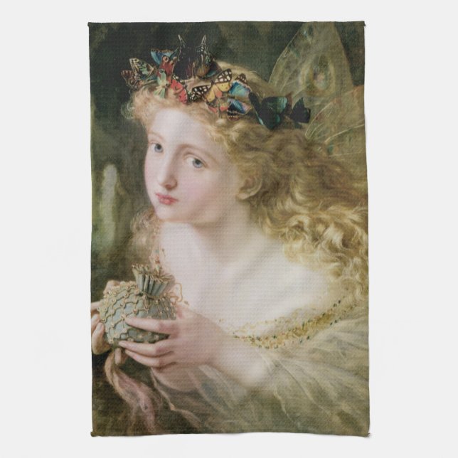 Beautiful Fairy Butterflies by Sophie Anderson Kitchen Towel (Vertical)