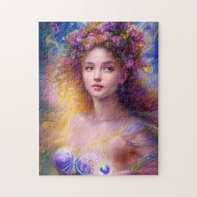 Beautiful Fairy Girl ai art  Jigsaw Puzzle (Vertical)