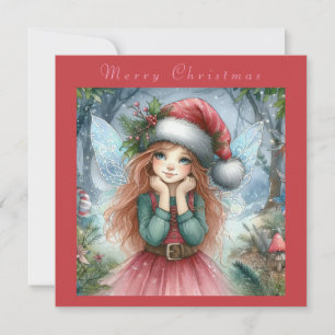 Beautiful Fairy Merry Christmas Invitation