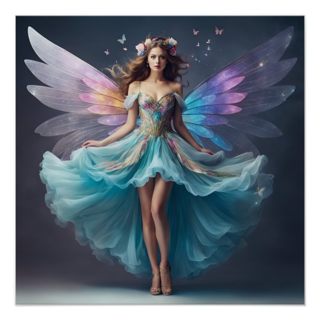 Beautiful fairy Poster print  (Front)