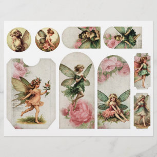 Beautiful Fairy Tags etc. for Paper Crafting