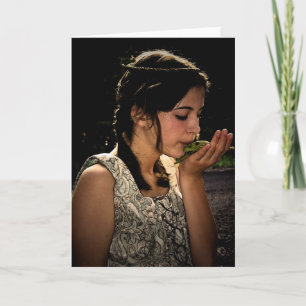 Beautiful Fairy Tale Frog Princess Greeting Card