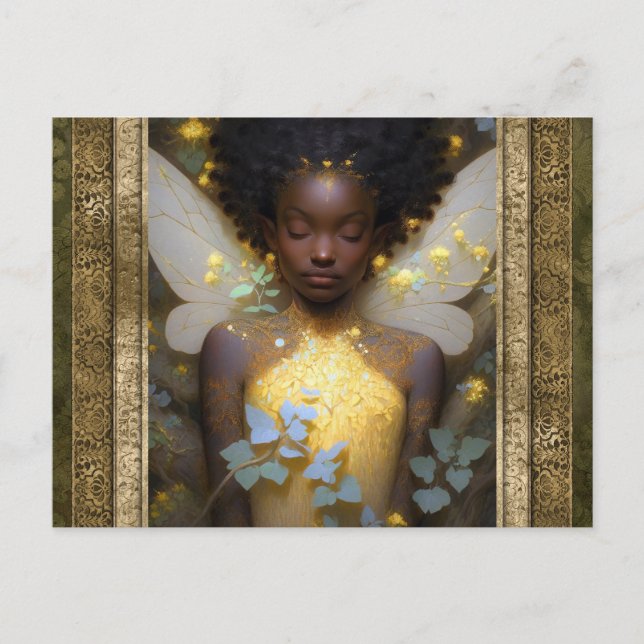 Beautiful Fairy Woman Fantasy Art Postcard (Front)