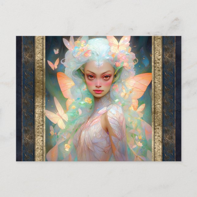 Beautiful Fairy Woman Fantasy Art Postcard (Front)