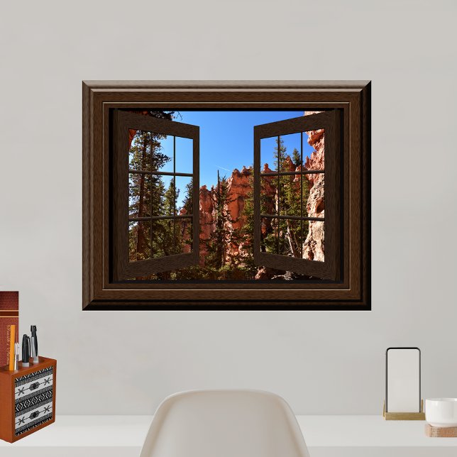 Beautiful Fake Window View Bryce Canyon Utah Poster (Creator Uploaded)