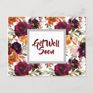 Beautiful Fall Colours Get Well Postcard
