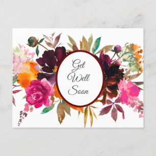 Beautiful Fall Colours Get Well Postcard