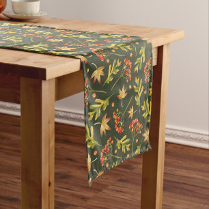 Beautiful Fall Colours Leaves Medium Table Runner