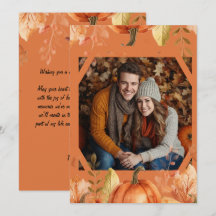 Beautiful Fall Foliage Photo Thanksgiving greeting