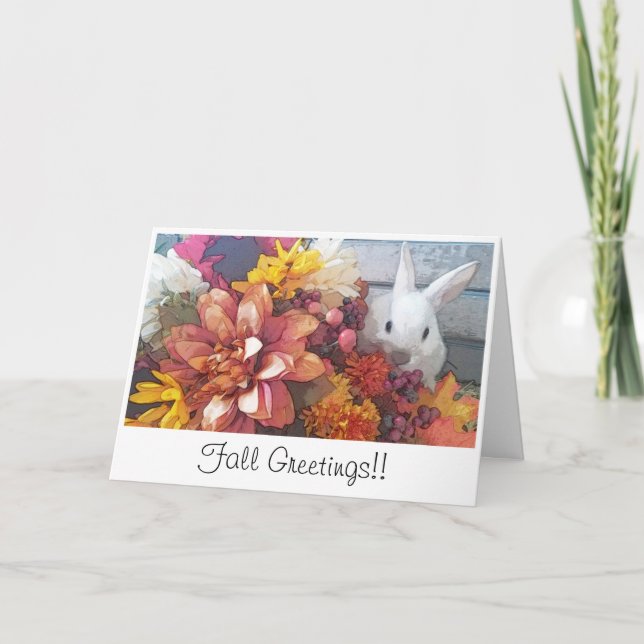 Beautiful Fall Greetings Card (Front)