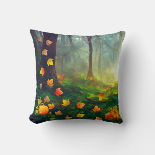 Beautiful Fall leaves Throw Pillow