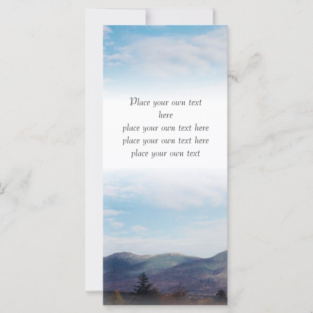 Beautiful Fall mountains Bookmark Customize (Front)