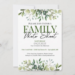 Beautiful Family Photo Shoot Invitation