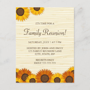 Beautiful family reunion party invitations