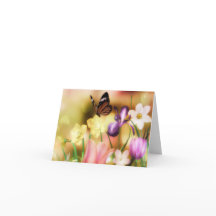 Beautiful fantasy garden note card