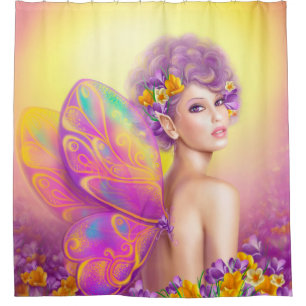 Beautiful fantasy girl fairy butterfly
