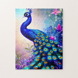 Beautiful Fantasy Peacock Jigsaw Puzzle