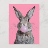 Beautiful Fantasy Rabbit Chewing Bubble Gum