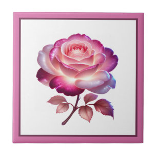 Beautiful Fantasy rose lovers Tile