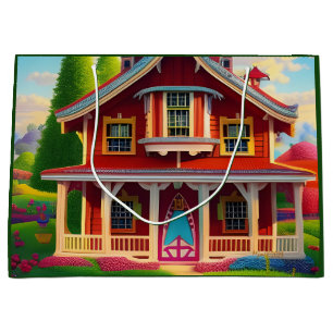 Beautiful Farmhouse Countryside Large Gift Bag