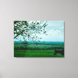 Beautiful Farming Landscape Photography Canvas